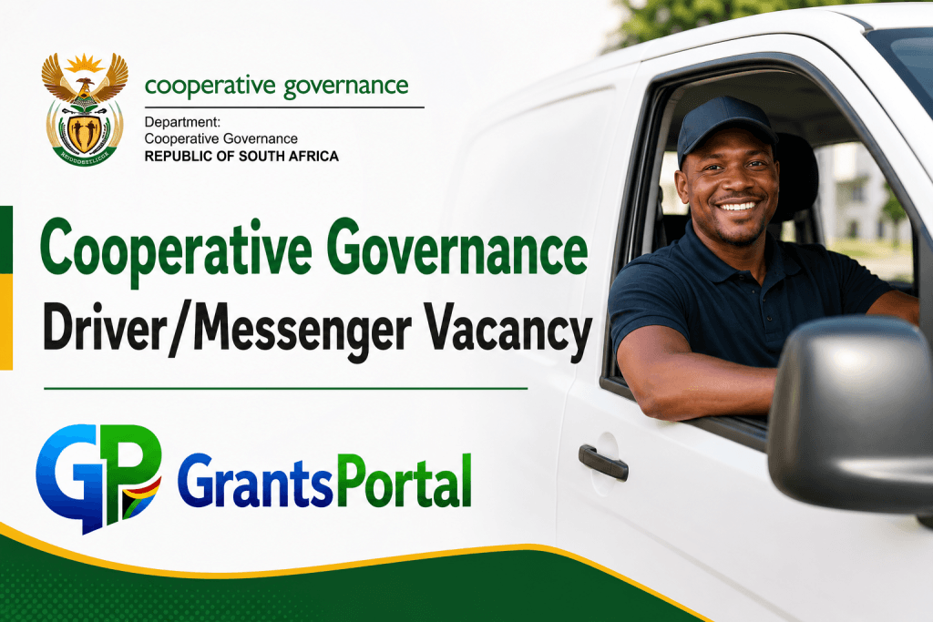 Department Of Cooperative Governance Driver/Messenger Vacancy 2026