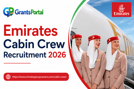 Emirates Cabin Crew Recruitment 2026 featured image showing Emirates flight attendants and recruitment opportunity.