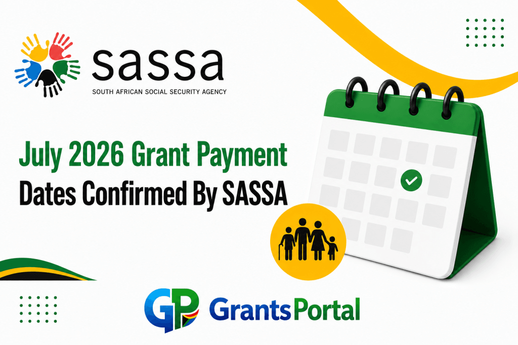July 2026 Grant Payment Dates Confirmed By SASSA