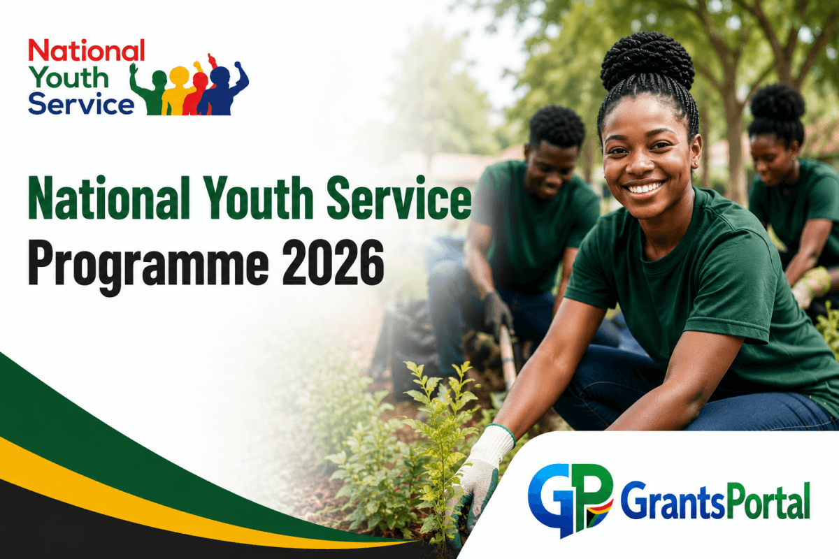 Young South Africans participating in the National Youth Service Programme 2026 community project.