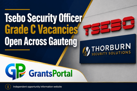 Tsebo Security Officer Grade C Vacancies Open Across Gauteng featured image showing Tsebo and Thorburn Security Solutions branding